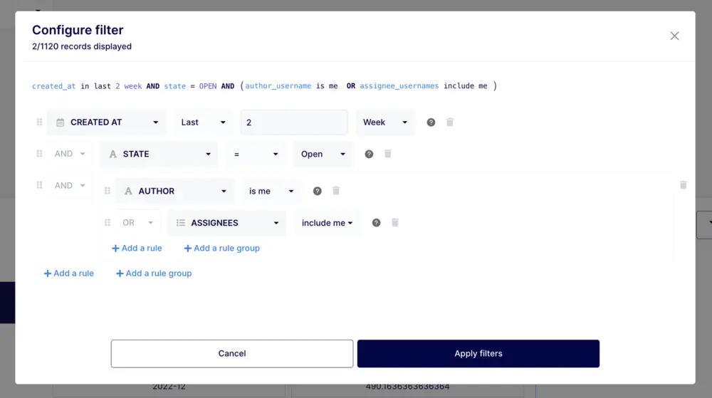 Custom Query Builder