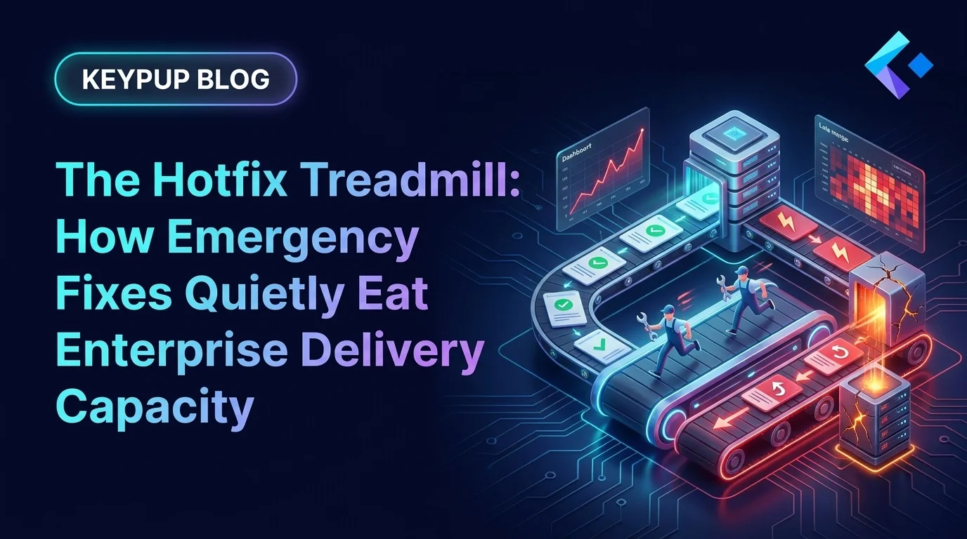 The Hotfix Treadmill: How Emergency Fixes Quietly Eat Enterprise Delivery Capacity