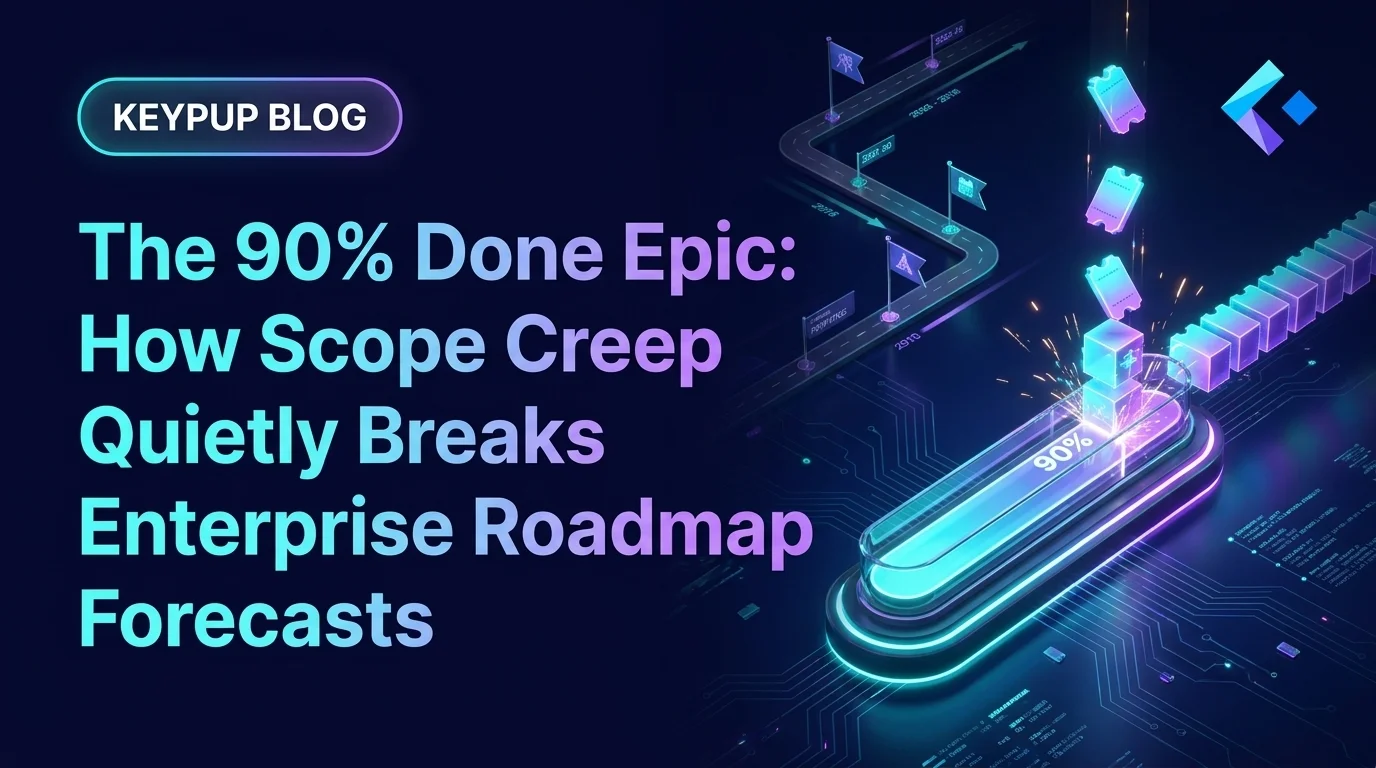 The 90% Done Epic: How Scope Creep Quietly Breaks Enterprise Roadmap Forecasts